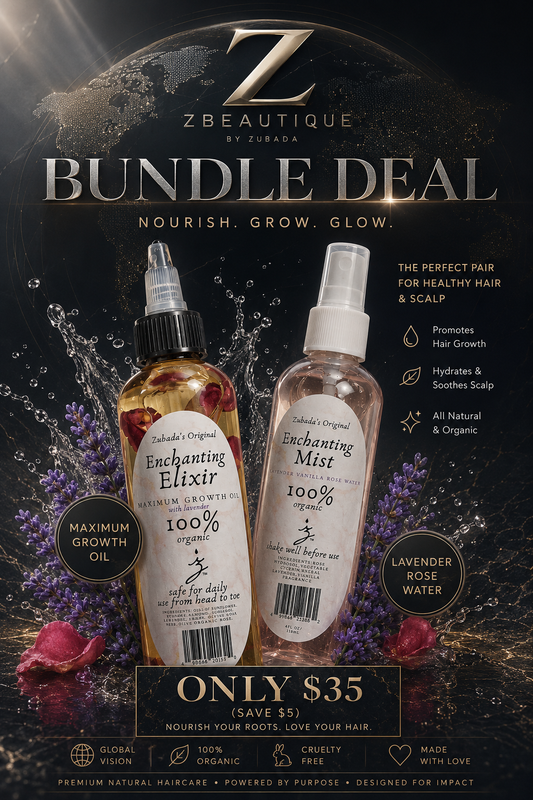 Zubada’s Maximum Growth Oil & Lavender Rose Water Duo