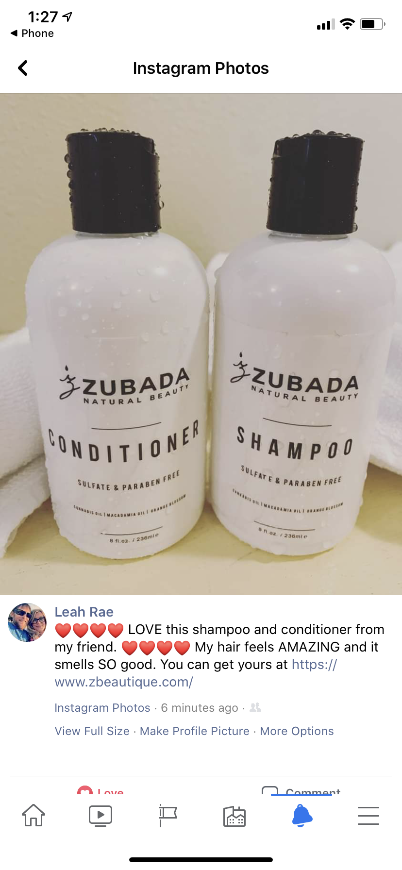 Zubada’s Orange Blossom & Aloe Shampoo 8oz